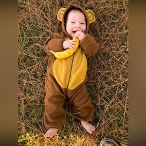 Baby monkey costume/winter suit 3-6 mo